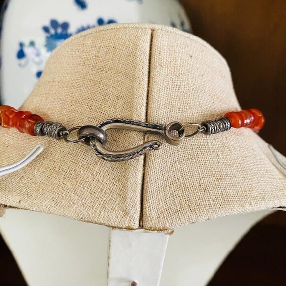 Native American 925 Turquoise Inlay Heart Pendant Necklace - Picture 7 of 10